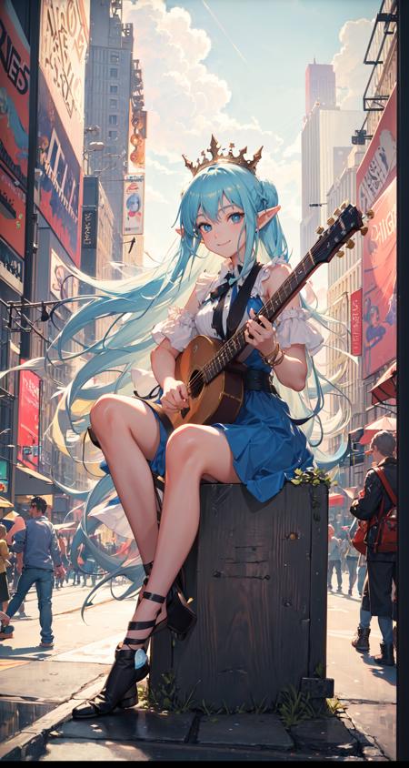 37683-1562867630-polaroid photo, masterpiece, best quality, 1girl, the cloud elf queen busks on the streets of new york, casual, sitting, playing.png